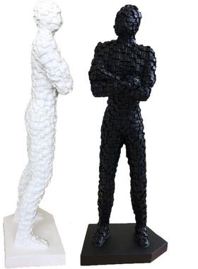 马赛克人树脂工艺品摆件创意客厅家居人物装饰个性抽象桌面摆件