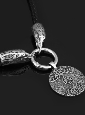 速卖通亚马逊男士复古不锈钢维京