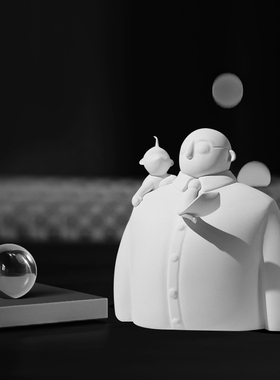 树脂摆件高级感j小众创意客厅书房电视柜轻奢抽象艺术雕塑装饰品