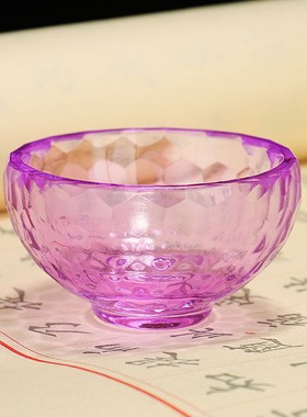 七彩水晶供水碗七宝净水供水x杯批量发家居用品家用摆件七个/套