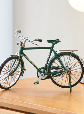 创意复古二八大杠自行车模型摆件客厅酒柜装J饰品8090后怀旧老物