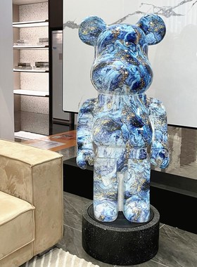 熊底座摆件落地j装饰品增高台展示台圆形长方形树脂橱窗旋转地台