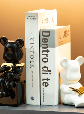 速发熊书饰品摆件假书轻房装柜书奢酒柜家居客厅软装书立书挡