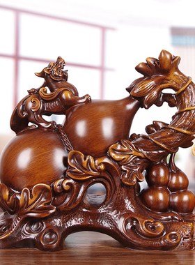 速发招财福禄貔貅办芦摆公镇宅聚财客厅玄关酒柜装饰品葫件室桌摆