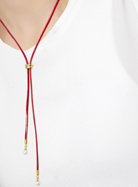 【明星同款】ChillTalent•天鹅挽歌项链招财百搭毛衣链优雅时尚