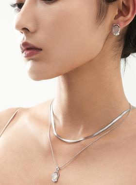 【明星同款】ChillTalent乐言同款池畔项链气质可拆分叠链情侣款