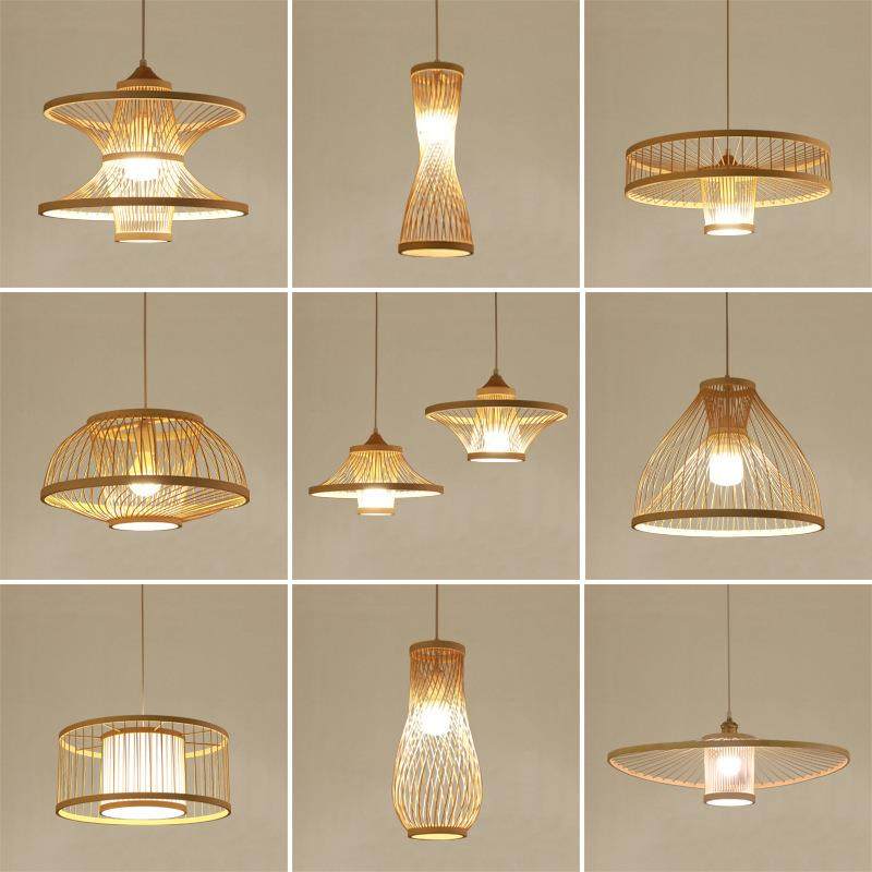 中式餐竹艺竹编吊灯田卧园简约客厅厅室古藤阁灯过道室茶饭店日式,淘宝优惠券,粉丝福利购,淘宝优惠卷