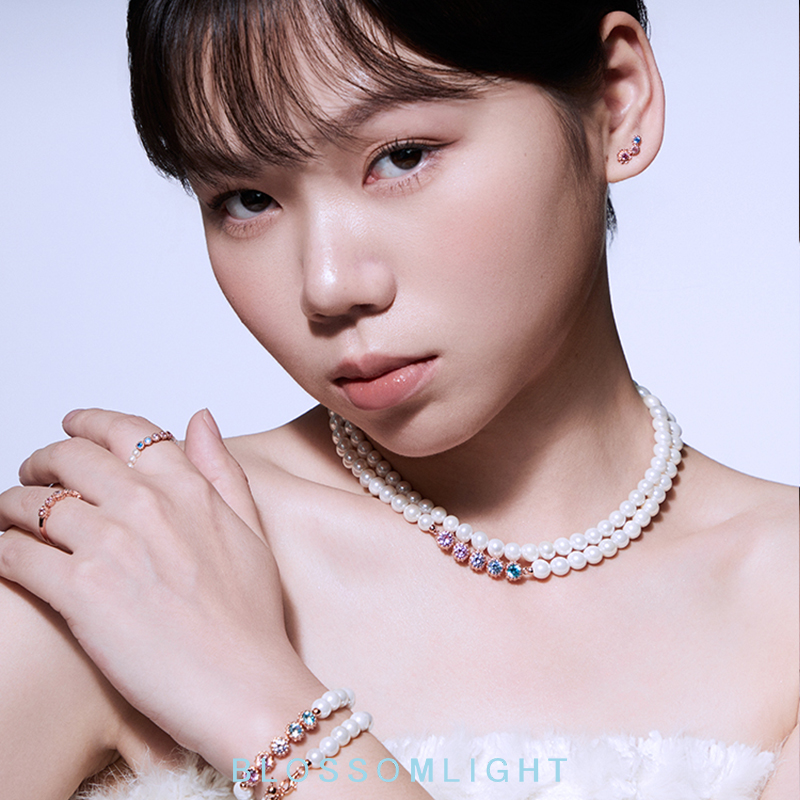 BlossomLight绮梦花园珍珠多巴胺甜美少女手饰礼物银戒指钻戒指环 - 图1