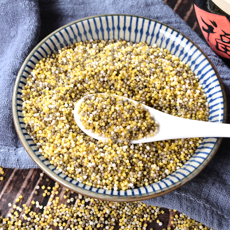 New four-color millet yellow millet white millet black millet green millet mixed grains millet porridge and rice bottled