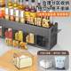Storage rack without punching wall-mounted seasoning