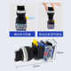 Yijia knob two-speed rotary switch LA38-11X21 left, center and right position three-speed conversion power supply selection 22mm