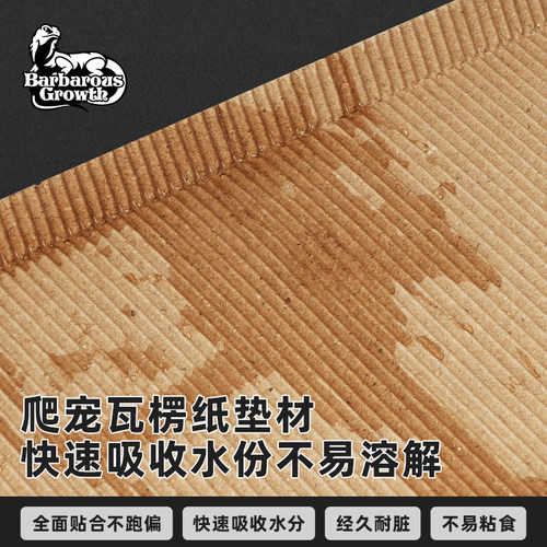 爬宠亚克力饲养盒瓦楞纸垫材爬虫用品睫角守宫a4a6饲养箱专用加厚 - 图0
