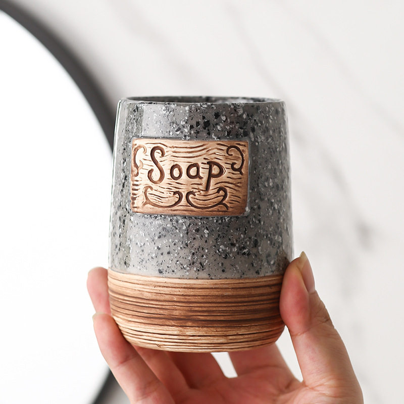 陶瓷漱口通用杯高级感喝水牙刷洗漱杯高颜值家用牙缸酒店民宿创意,淘宝优惠券,粉丝福利购,淘宝优惠卷