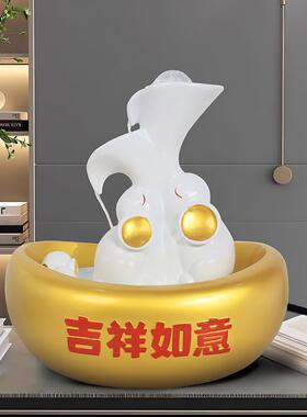 流水摆件自动循环水创意家居客厅生财办公室前台桌面装饰工艺品