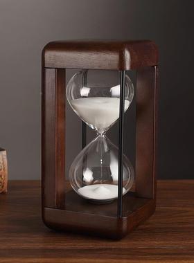 创意复古沙漏计时间器摆件0分钟时书房办公桌室3X6036面客厅装饰