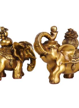 杨铜记福象摆件0117钱袋象福禄象家铜居摆件元宝象