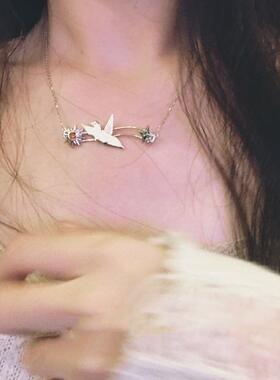 新品原创纸鹤传情项链德哈哈利波特德拉科马尔福同人周边2023