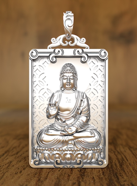 实心999纯银虚空藏本命佛