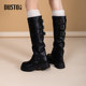 Dadong fashion boots round toe thick heel knight boots
