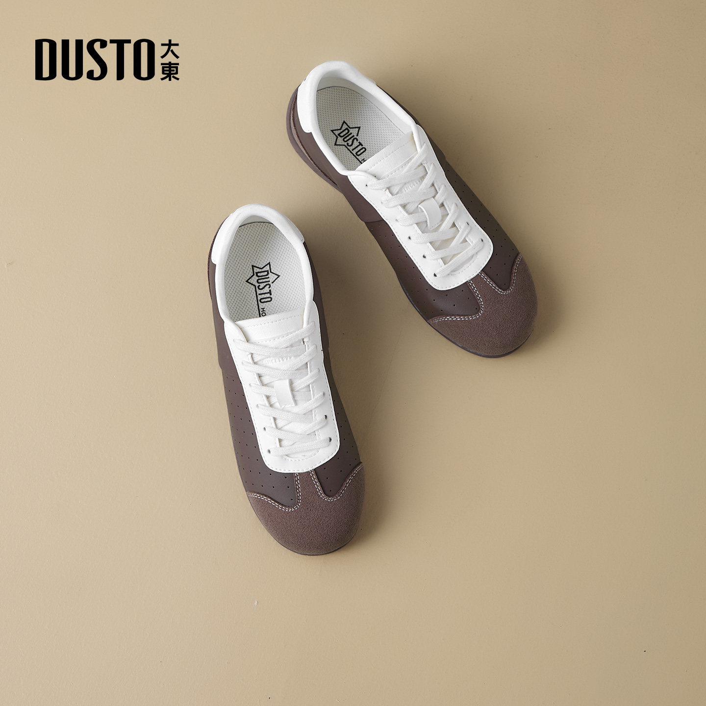 大东女鞋德训鞋2026春季新款休闲舒适圆头透气平底低跟系带鞋子女,淘宝优惠券,粉丝福利购,淘宝优惠卷