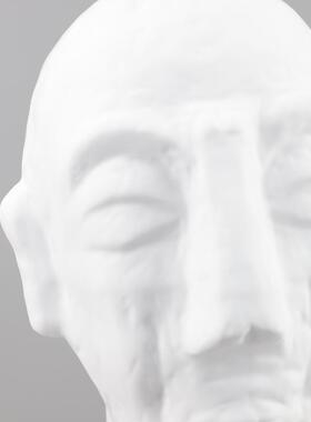 现代简约抽象艺术人脸雕塑树脂摆件玄关酒店书房电视柜家居装饰品