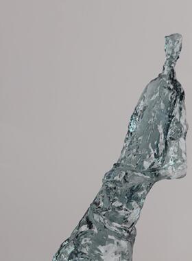 欧式轻奢几何抽象人物雕塑桌面摆件客厅玄关酒店样板间家居装饰品