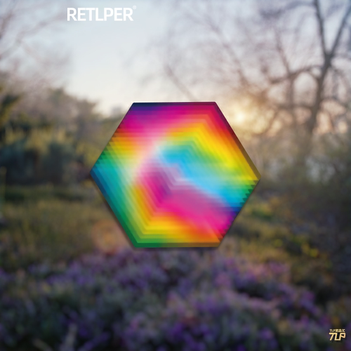 TLP反光贴纸  心情切片系列 彩虹层面彩色立方3D立体感 平面贴纸 - 图0