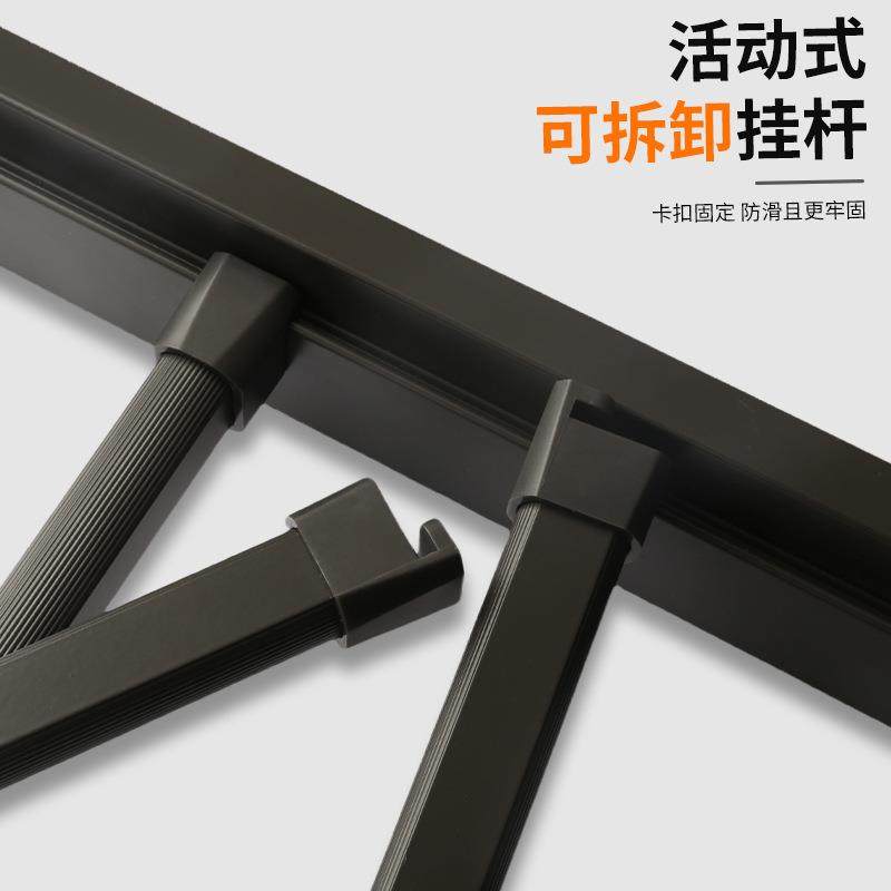 洗衣机上隐形晾衣架单层隐藏式抽拉衣架可伸缩滑轨衣柜内置抽拉架,淘宝优惠券,粉丝福利购,淘宝优惠卷