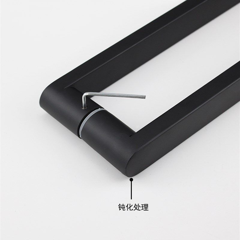 加厚亚黑色方管不锈钢对装拉手豪华欧式淋浴房Q店铺玻璃门方形把,淘宝优惠券,粉丝福利购,淘宝优惠卷