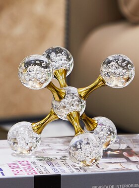 速发几何风客厅书房摆件办公室桌面压书轻奢柜子家居装饰品