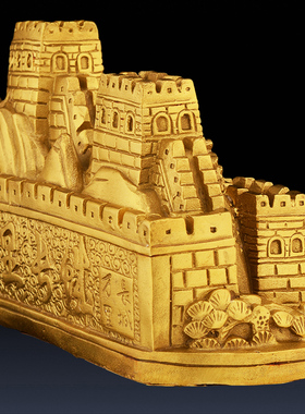 速发铜里摆件 办公室桌居中式全铜家面饰品 纯铜八岭达模型