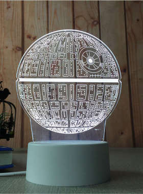 夜灯创意摆件装饰品小水母桌面卧室客厅灯摆设礼物睡眠usb床头柜