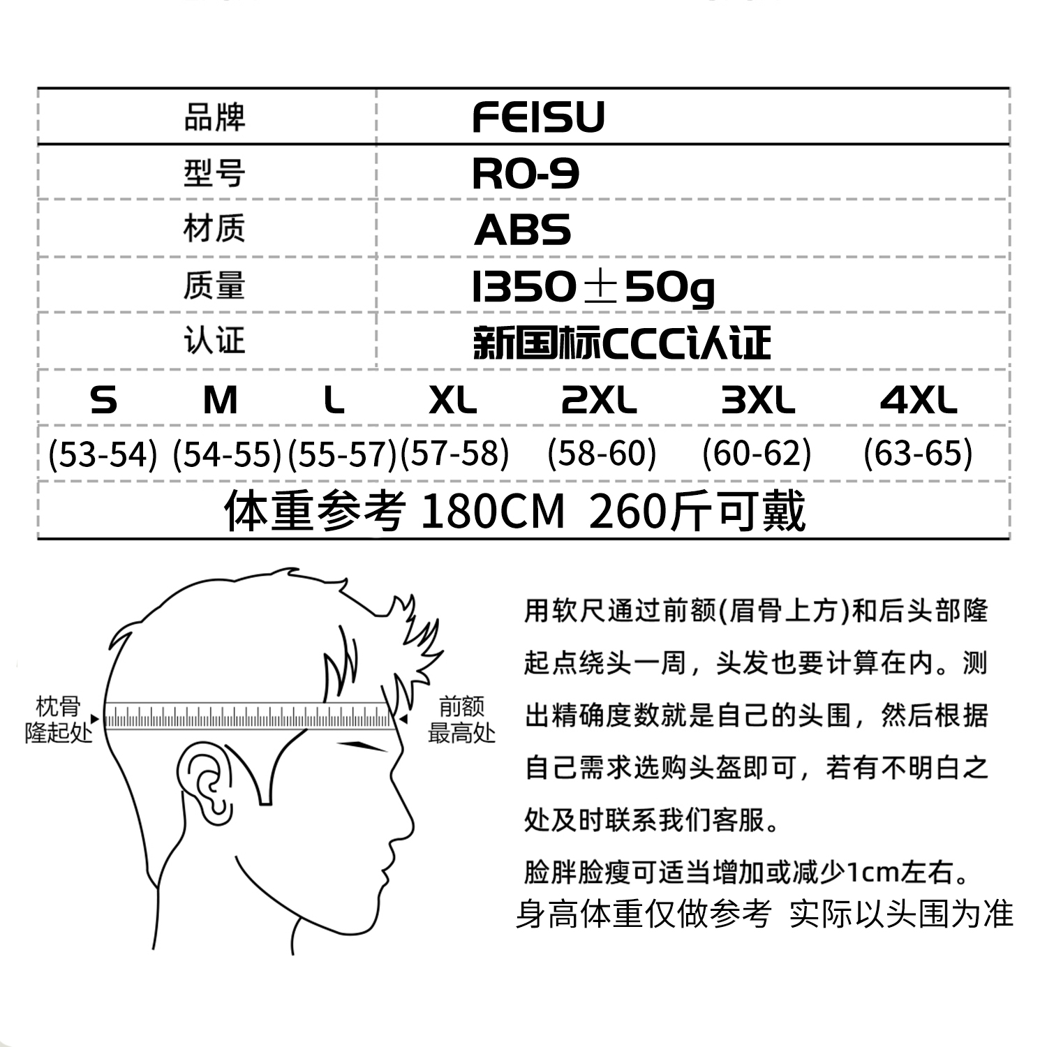 FEISU头盔四分之三摩托车半盔大码男士四季通用4分之3盔女防风 - 图3