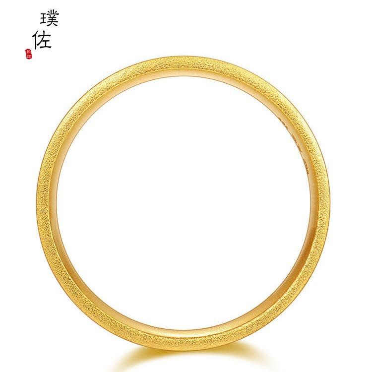 新款久不掉色古法传承戒指固口实心对戒婚嫁首饰情侣款 - 图2