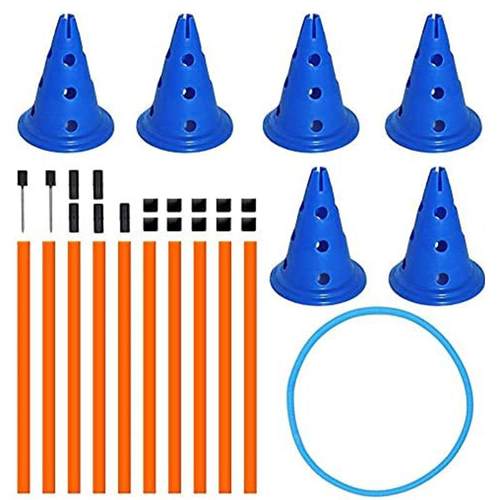宠物用品狗狗敏捷训练套装跳环跳杆组合障碍训练绕杆训狗器材 - 图2
