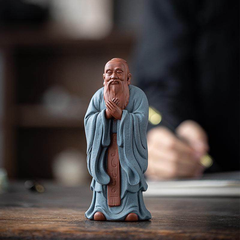 中式陶瓷孔夫子国学圣人历史人物雕像客厅书房禅意工艺品孔子摆件,淘宝优惠券,粉丝福利购,淘宝优惠卷
