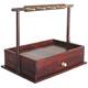 Big red rosewood tray entrance entrance keys storage rack desktop ornaments wooden jewelry makeup storage box