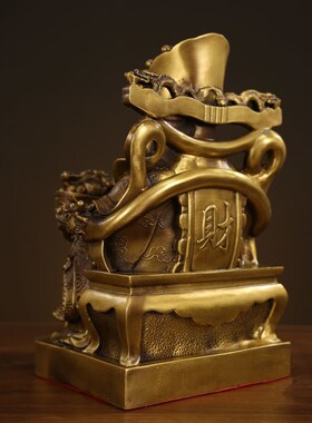 速发铜大神爷摆件文厅神比干铜像家居客财办公室店铺供奉财号