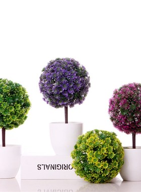 速发时尚简约新柜装饰栽房间客厅酒家小摆件创意盆品假花套装