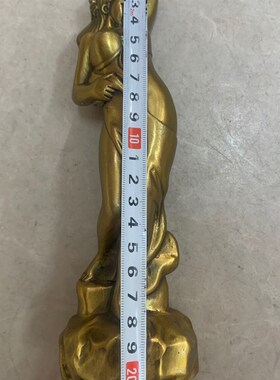 速发美古铜小摆件仿古铜艺人像艺术铜像桌摆雕玩铜器铜像铜人小铜