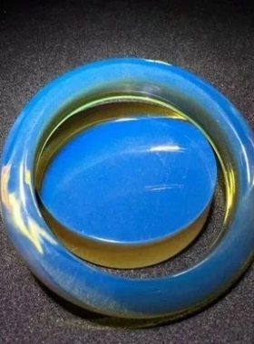 蓝珀手镯墨西哥天然多米尼加5A天空蓝琥珀老矿女款高冰冰种