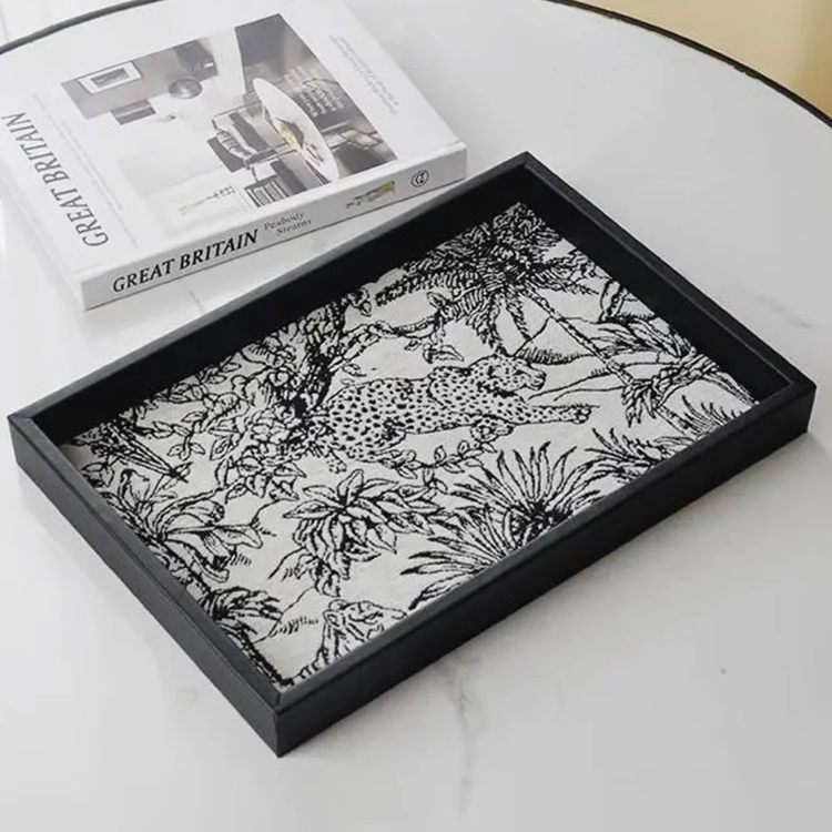 中古风托盘摆件桌面茶几香薰高级置物盘黑色长方形木制创意收纳盘,淘宝优惠券,粉丝福利购,淘宝优惠卷