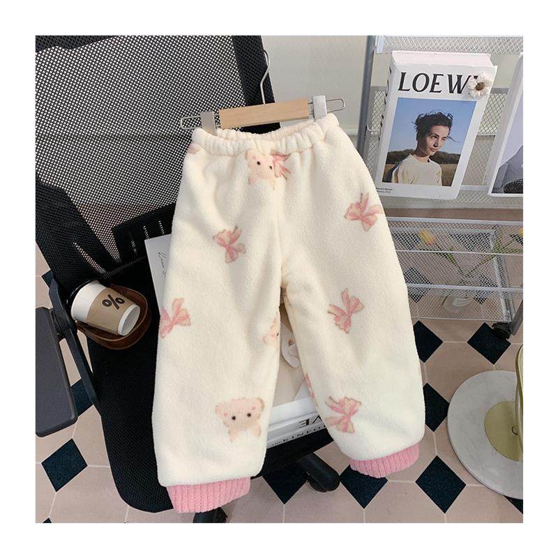 儿童睡衣女童珊瑚绒冬季加厚款小童三层夹棉法兰绒宝宝保暖家居服,淘宝优惠券,粉丝福利购,淘宝优惠卷