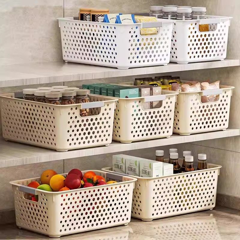 零食杂物收纳筐家用塑料置物篮厨房橱柜储物箱宿舍衣柜衣服整理箱,淘宝优惠券,粉丝福利购,淘宝优惠卷