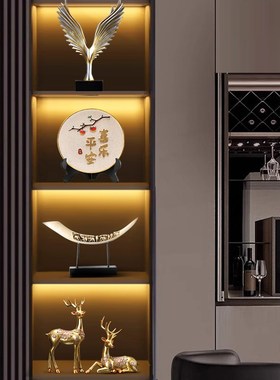 速发电视工酒柜装饰品摆件轻奢高档客厅摆设玄关柜艺品高端上气大