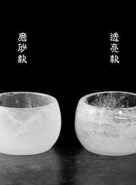 速发古法琉璃茶盏套装主人杯功夫茶具茶杯具璃琉公道杯侧把创意分