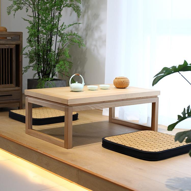 老阳几榆木飘窗榻桌实木日式小茶矮桌DFK子炕几台榻米茶几 - 图1