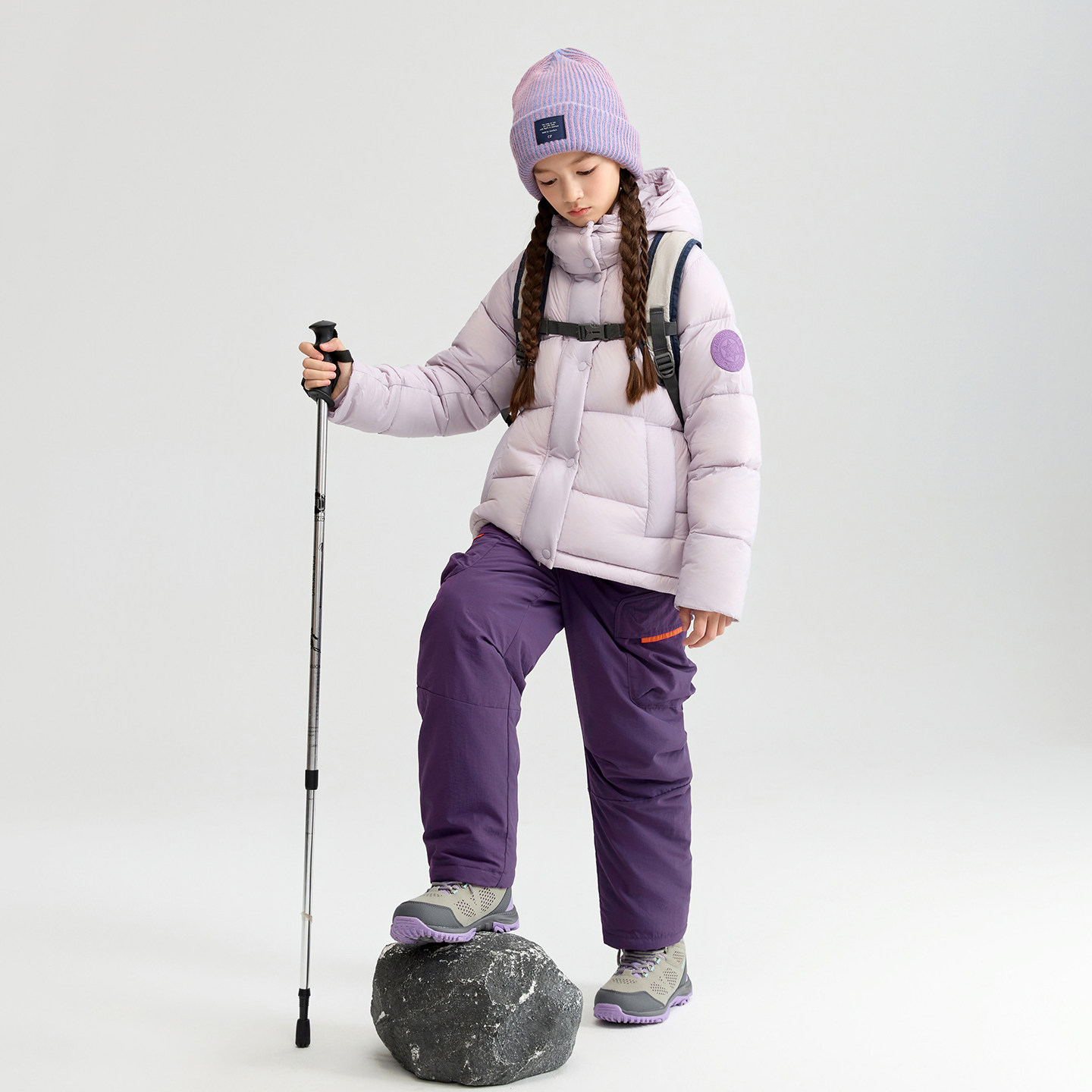 奇动【风雪壳】女童冬季羽绒裤2026新款儿童外穿防水加厚保暖裤潮,淘宝优惠券,粉丝福利购,淘宝优惠卷