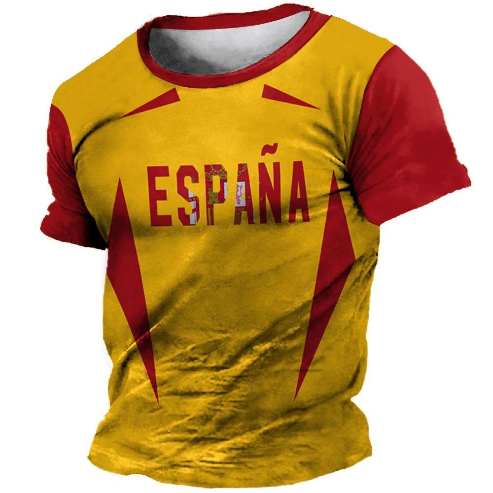 3D printed round neck slim fit T-shirt 3D数码印花圆领修身T恤 - 图3