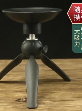桌面光红外罗盘架桌面架三线吸激盘专业风水支架三架脚架三角罗经